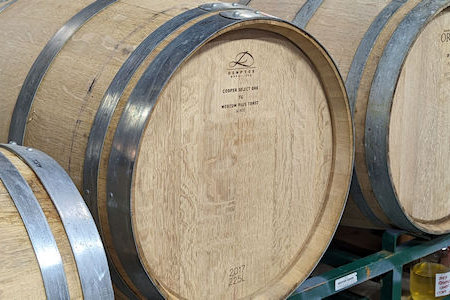 French oak barrels